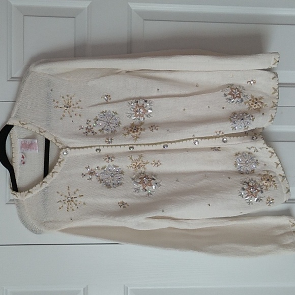 Sweaters - Beaded cardigan